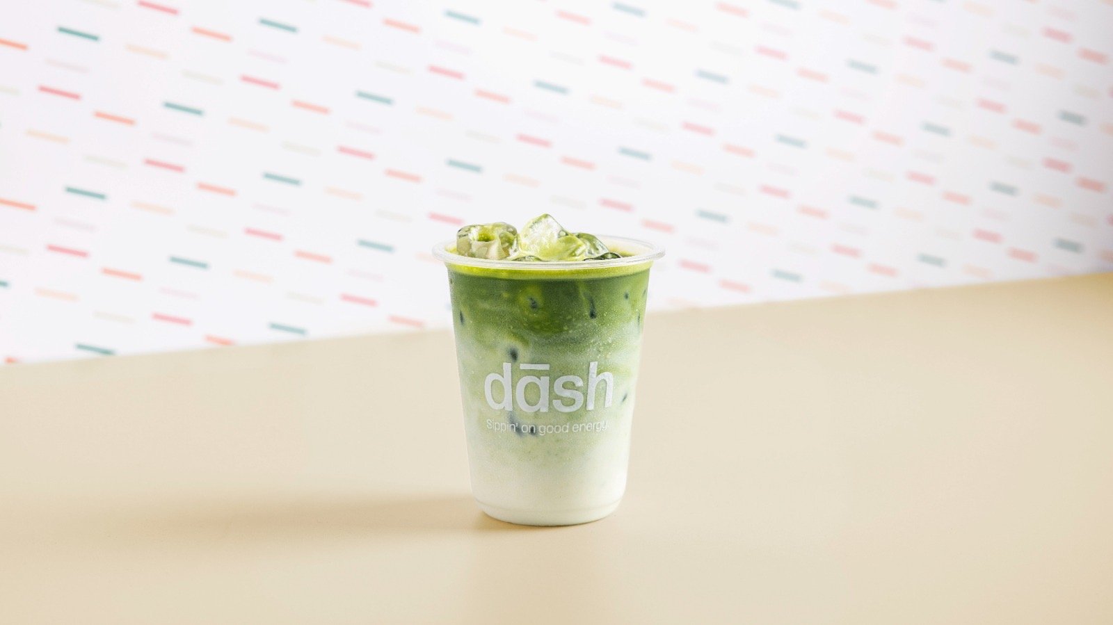 Iced matcha latte